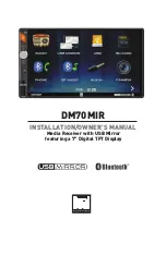 Предварительный просмотр 1 страницы Dual Electronics Corporation DM70MIR Installation & Owner'S Manual