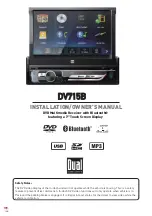 Preview for 1 page of Dual Electronics Corporation DV715B Installation & Owner'S Manual