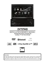 Preview for 1 page of Dual Electronics Corporation DV737MB Owner'S Manual