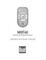 Dual Electronics Corporation MRF40 Installation And Owner'S Manual preview