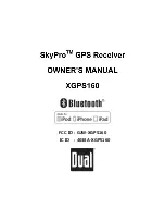 Preview for 1 page of Dual Electronics Corporation Skypro XGPS160 Owner'S Manual