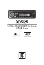 Preview for 1 page of Dual Electronics Corporation XD5125 Installation Manual