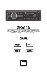 Preview for 1 page of Dual Electronics Corporation XR4115 Installation Manual