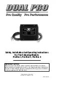 Dual Pro ProXtra I Safety, Installation And Operating Instructions предпросмотр