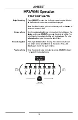 Preview for 12 page of Dual AM505BT Installation & Owner'S Manual