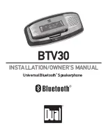 Dual BTV30 Installation & Owner'S Manual preview