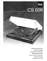 Dual CS 506 Operating Instructions Manual preview