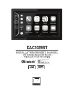 Dual DAC1025BT Installation & Owner'S Manual предпросмотр