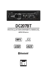 Dual DC207BT Installation & Owner'S Manual предпросмотр