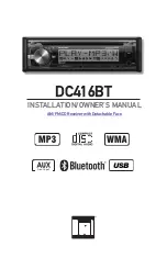 Preview for 1 page of Dual DC416BT Installation & Owner'S Manual