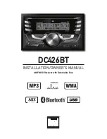 Preview for 1 page of Dual DC426BT Installation & Owner'S Manual