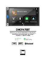 Preview for 1 page of Dual DMCPA70BT Installation & Owner'S Manual