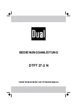 Dual DTFT 27-2 N Manual preview