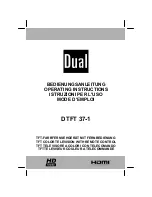 Dual DTFT 37-1 Operating Instructions Manual preview