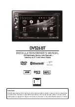 Dual DV526BT Installation & Owner'S Manual предпросмотр