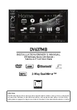 Предварительный просмотр 1 страницы Dual DV637MB Installation & Owner'S Manual