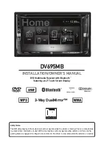 Preview for 1 page of Dual DV695MB Installation & Owner'S Manual