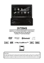 Dual DV735MB Installation & Owner'S Manual preview