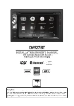 Dual DVN927BT Installation & Owner'S Manual предпросмотр