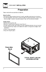 Предварительный просмотр 2 страницы Dual DXDM280BT Installation & Owner'S Manual