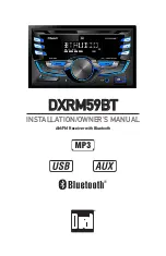 Предварительный просмотр 1 страницы Dual DXRM59BT Installation & Owner'S Manual