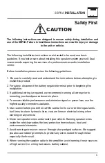 Preview for 3 page of Dual illumiNITE SBP8A Installation & Owner'S Manual