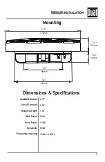 Preview for 3 page of Dual illumiNITE WDCL65 Installation & Owner'S Manual