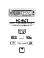 Dual MDMA75 Installation & Owner'S Manual предпросмотр