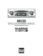 Preview for 1 page of Dual MXC22 Installation & Owner'S Manual