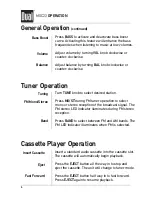 Preview for 6 page of Dual MXC22 Installation & Owner'S Manual