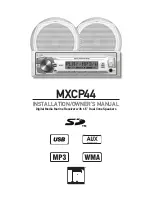 Dual MXCP44 Installation & Owner'S Manual preview