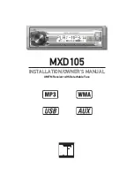 Dual MXD105 Installation & Owner'S Manual preview