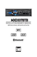 Предварительный просмотр 1 страницы Dual MXD337BTB Installation & Owner'S Manual