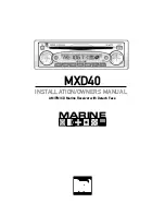 Предварительный просмотр 1 страницы Dual MXD40 Installation & Owner'S Manual