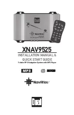 Preview for 1 page of Dual NavAtlas XNAV9525 Installation Manual & Quick Start Manual