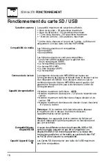 Предварительный просмотр 18 страницы Dual SD XDMA6370 (French) Manuel D’Installation / Propriétaire