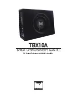 Dual TBX10A Installation & Owner'S Manual preview