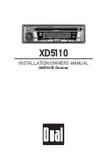 Dual XD5110 Installation & Owner'S Manual preview