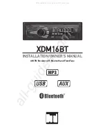 Preview for 1 page of Dual XDM16BT Installation & Owner'S Manual