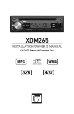 Dual XDM265 Installation & Owner'S Manual предпросмотр