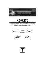 Dual XDM270 Installation & Owner'S Manual preview