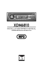 Dual XDM6810 Installation & Owner'S Manual preview