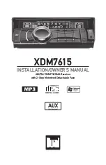 Предварительный просмотр 1 страницы Dual XDM7615 Installation & Owner'S Manual