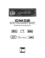 Preview for 1 page of Dual XDMA5280 Installation & Owner'S Manual