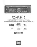 Предварительный просмотр 1 страницы Dual XDMA6415 Installation & Owner'S Manual