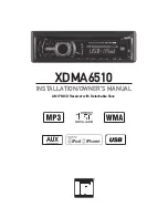 Предварительный просмотр 1 страницы Dual XDMA6510 Installation & Owner'S Manual