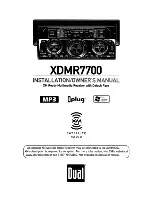 Dual XDMR7700 Installation & Owner'S Manual предпросмотр