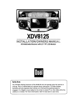 Dual XDV8125 Installation & Owner'S Manual preview