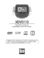 Dual XDVD110 Owner'S Manual preview