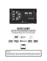 Dual XDVD1265BT Installation & Owner'S Manual preview